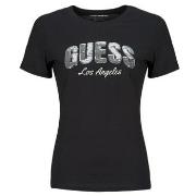 Lyhythihainen t-paita Guess  SEQUINS LOGO TEE  EU XS