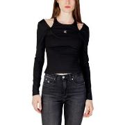 T-paidat pitkillä hihoilla Calvin Klein Jeans  DOUBLE LAYER MILANO J20...