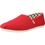 Kangassandaalit Toms  RED RECYCLED COTTON CANVAS  43