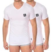 Lyhythihainen t-paita Bikkembergs  BKK1UTS08BI-WHITE  EU XL