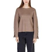 Neulepusero Vila  VICASSIE L/S BUTTON DETAIL KNIT TOP/R 14098875  EU S