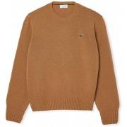 Neulepusero Lacoste  Carded Wool Crew Neck Sweater - Marron  EU XL