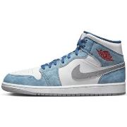 Tennarit Nike  Air Jordan 1 Mid French Blue Fire Red (GS)  36