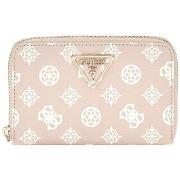 Lompakot Guess  LAUREL SLG MEDIUM ZIP AROUND SAND LOGO Beige  Yksi Kok...