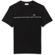 T-paidat & Poolot Lacoste  Trim Cotton Jersey T-Shirt TH9842 - Black  ...