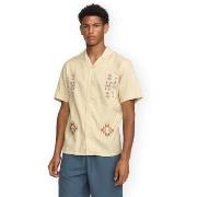Pitkähihainen paitapusero Rvlt Revolution  RVLT Cuban Shirt - Offwhite...