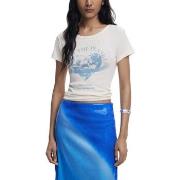 Lyhythihainen t-paita Desigual  REPRIS TS PLANET 25WWTKX6  EU M