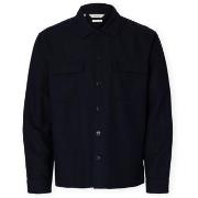 Pitkähihainen paitapusero Selected  Noos Leroy Sun Shirt - Sky Captain...