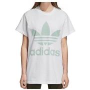 Lyhythihainen t-paita adidas  Originals Big Trefoil  EU XS