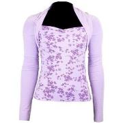 Lyhythihainen t-paita Deha  Koszulka Damska Z Dlugim Rekawem Fiolkowy ...