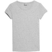 Lyhythihainen t-paita 4F  SS23TTSHF583CHODNYJASNYSZARYMELAN  EU S