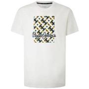 Lyhythihainen t-paita Pepe jeans  WARREN FUTURE ECRU  EU M