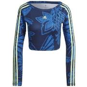 Lyhythihainen t-paita adidas  Farm Crop Ls  EU M