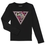 T-paidat pitkillä hihoilla Guess  LS T-SHIRT W/SEQUINS  8 ans