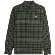 Pitkähihainen paitapusero Fred Perry  Fp Tartan Oxford Shirt  EU XXL