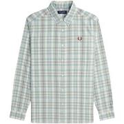 Pitkähihainen paitapusero Fred Perry  Fp Twill Tartan Shirt  EU XXL