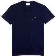T-paidat & Poolot Lacoste  Pima Cotton T-Shirt TH6709 - Blue Marine  E...