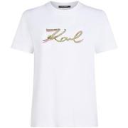 Lyhythihainen t-paita Karl Lagerfeld  SIGNATURE SEQUINS T-SHIRT  EU S