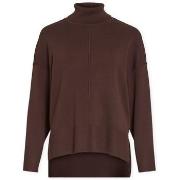 Neulepusero Vila  Noos Ostria Rollneck Knit - Coffee Bean  EU L