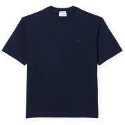 T-paidat & Poolot Lacoste  Heavy Jersey Loose Fit T-Shirt - Navy Blue ...