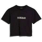 Lyhythihainen t-paita Napapijri  Sbox Crop 3  EU S