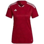 Lyhythihainen t-paita adidas  T-shirt  Condivo 22 slim fit rouge  EU S