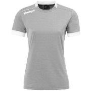 Lyhythihainen t-paita Kempa  T-shirt  Player gris pour femme  EU S