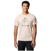 Lyhythihainen t-paita Columbia  T-shirt  Rapid Ridge Graphic Tee beige...
