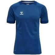 Lyhythihainen t-paita hummel  T-shirt  Lead bleu pour sport  EU S