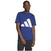Lyhythihainen t-paita adidas  T-shirt  Essentials Big Logo Marine  EU ...