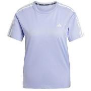 Lyhythihainen t-paita adidas  T-shirt  Own The Run 3 Stripes  EU L