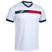Lyhythihainen t-paita Joma  T-shirt  Court blanc  EU S