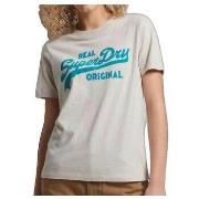 T-paidat & Poolot Superdry  T-shirt  Vl Scripted Coll  EU S