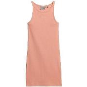 Lyhyt mekko Superdry  Robe  à côtes brodées sans manches  EU S