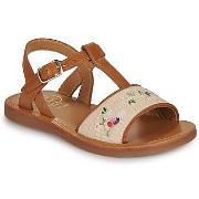 Tyttöjen sandaalit Pom d'Api  PLAGETTE RAPHIA BROD  24