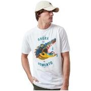 Lyhythihainen t-paita Altonadock  T-shirt  Slim Fit blanc  EU S