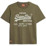 Lyhythihainen t-paita Superdry  T-shirt  Vintage Logo Heritage  EU S