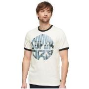Lyhythihainen t-paita Superdry  T-shirt  Photographic Logo manches cou...