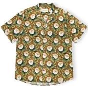 Pitkähihainen paitapusero Revolution  RVLT  Shirt 3912 - Brown  EU L