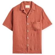 Lyhythihainen paitapusero Portuguese Flannel  Linen Camp Collar Shirt ...