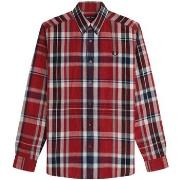 Pitkähihainen paitapusero Fred Perry  Fp Madras Check Shirt  EU XXL