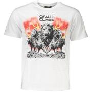 Lyhythihainen t-paita Roberto Cavalli  qxt60fjd06050260f3bianco0005xl ...