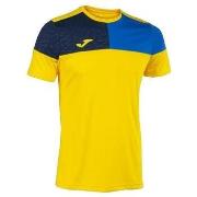 Lyhythihainen t-paita Joma  T-shirt  Crew V Jaune  EU S