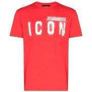 Lyhythihainen t-paita Dsquared  T-SHIRT S79GC0039 RED  EU XXL