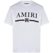 Lyhythihainen t-paita Amiri  M.A BAR TEE WHITE  EU XXL
