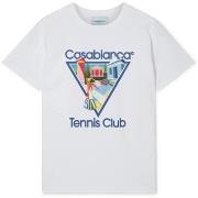 Lyhythihainen t-paita Casablanca  T-SHIRT LA JOUEUSE WHITE  EU XXL