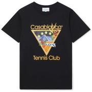 Lyhythihainen t-paita Casablanca  T-SHIRT TENNIS CLUB ICON BLACK  EU X...