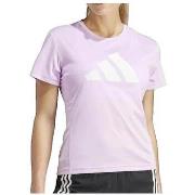 Lyhythihainen t-paita adidas  T-shirt  Run It violet  EU M