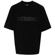 Lyhythihainen t-paita Jacquemus  LE T-SHIRT LE TYPO BLACK  EU L