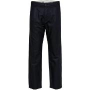 Chino-housut / Porkkanahousut Selected  Relaxed Jones Linen - Black  U...